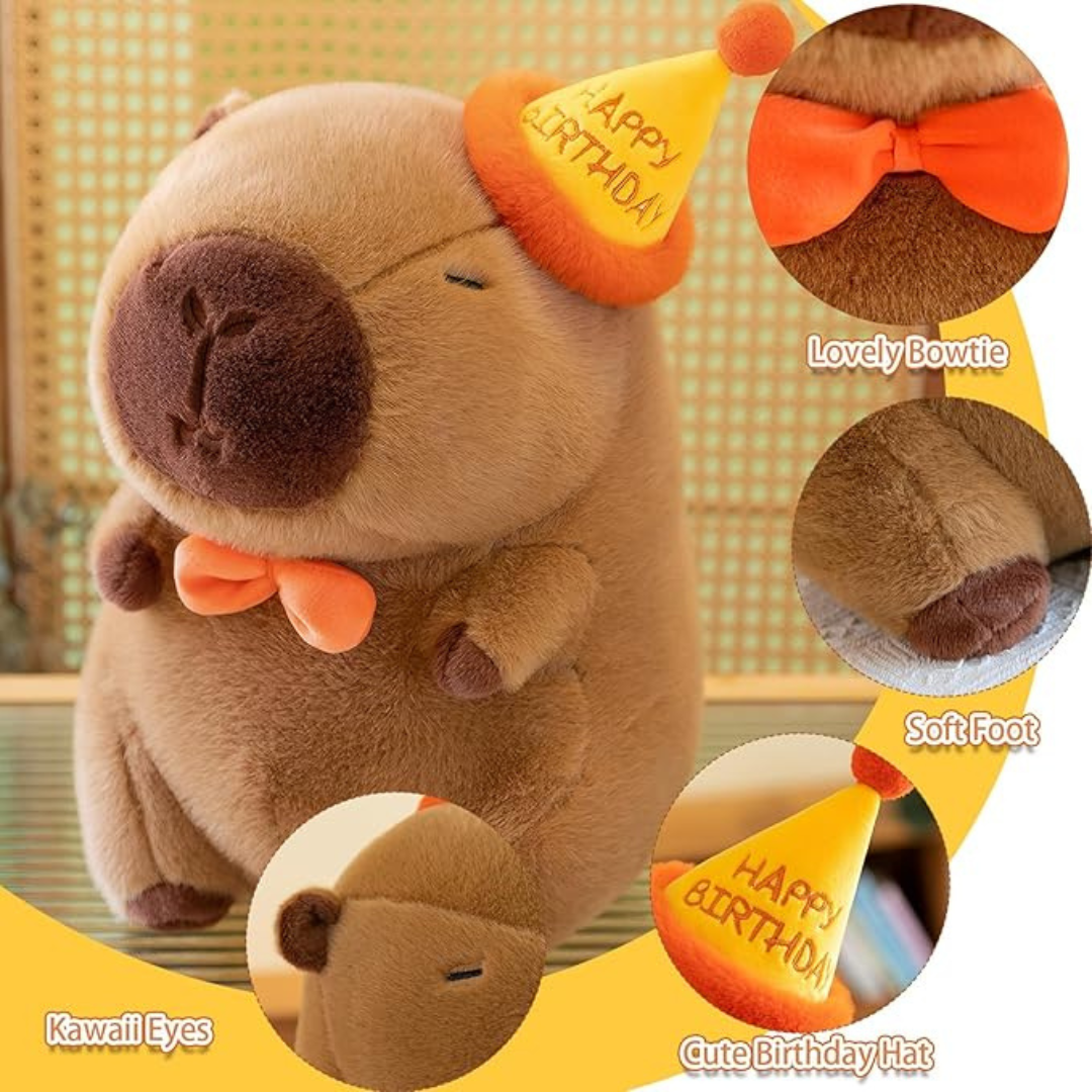 Cuddly Birthday Capybara Plush