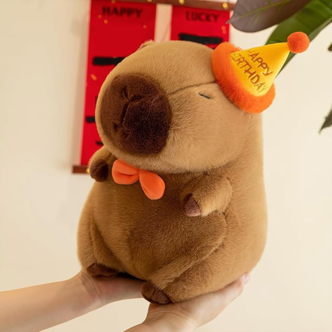 Cuddly Birthday Capybara Plush