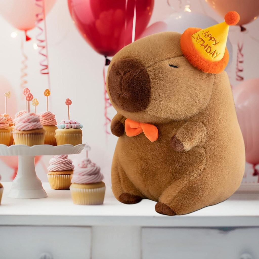 Cuddly Birthday Capybara Plush